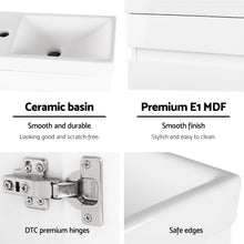 Load image into Gallery viewer, Cefito 400mm Bathroom Vanity Basin Cabinet Sink Storage Wall Hung Ceramic Basins Wall Mounted White
