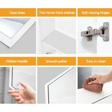 Load image into Gallery viewer, Cefito Bathroom Vanity Mirror with Storage Cabinet - White
