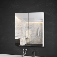 Load image into Gallery viewer, Cefito Bathroom Vanity Mirror with Storage Cabinet - White

