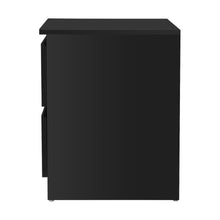 Load image into Gallery viewer, Black Modern Minimalistic Bedside Table-Furniture-The White Mall
