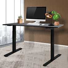 Load image into Gallery viewer, Black Office Standing Computer Desk, Height Adjustable Sit Stand Motorised Electric Table-The White Mall-The White Mall
