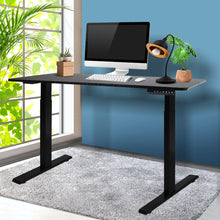 Load image into Gallery viewer, Black Office Standing Computer Desk, Height Adjustable Sit Stand Motorised Electric Table-The White Mall-The White Mall
