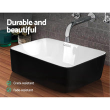 Load image into Gallery viewer, Cefito Ceramic Bathroom Basin Sink Vanity Above Counter Basins Bowl Black White
