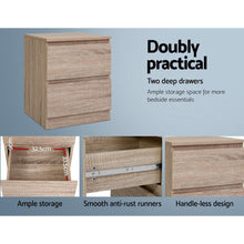 Load image into Gallery viewer, Classic 70s Minimal Wood Bedside Table-Furniture-The White Mall
