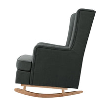 Load image into Gallery viewer, Classic Charcoal Rocking or Still Armchair-Furniture-The White Mall
