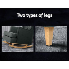 Load image into Gallery viewer, Classic Charcoal Rocking or Still Armchair-Furniture-The White Mall
