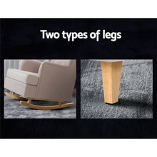 Load image into Gallery viewer, Cream Beige Classic Rocking or Still Armchair-Furniture-The White Mall
