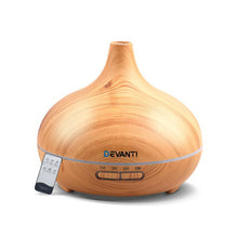 Load image into Gallery viewer, Devanti 300ml 4 in 1 Aroma Diffuser - Light Wood
