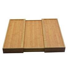 Load image into Gallery viewer, Expandable Bamboo Cutlery Tray Utensil Drawer Kitchen Organizer Insert Divider-The White Mall-The White Mall
