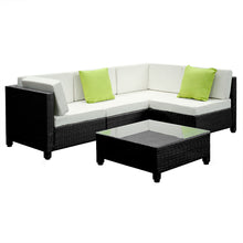 Load image into Gallery viewer, Gardeon 5PC Outdoor Furniture Sofa Set Lounge Setting Wicker Couches Garden Patio Pool
