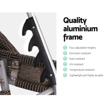 Load image into Gallery viewer, Gardeon Set of 2 Sun Lounge Outdoor Furniture Wicker Lounger Rattan Day Bed Garden Patio Grey
