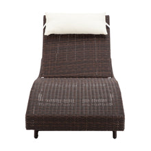 Load image into Gallery viewer, Gardeon Outdoor Sun Lounge Setting Wicker Lounger Day Bed Rattan Patio Furniture Brown
