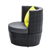 Load image into Gallery viewer, Gardeon 4 Piece PE Wicker Outdoor Chair Bar Lounge Set - Black
