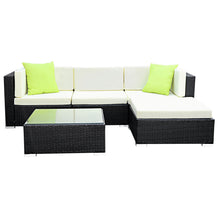 Load image into Gallery viewer, Gardeon 5PC Sofa Set with Storage Cover Outdoor Furniture Wicker
