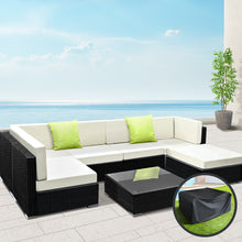 Load image into Gallery viewer, Gardeon 7PC Sofa Set with Storage Cover Outdoor Furniture Wicker
