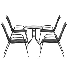 Load image into Gallery viewer, Gardeon Outdoor Furniture 5PC Table and chairs Stackable Bistro Set Patio Coffee
