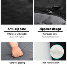 Load image into Gallery viewer, Artiss Floor Lounge Camping Portable Recliner Beach Chair Folding Outdoor Grey
