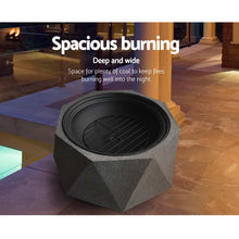 Load image into Gallery viewer, Grillz Outdoor Portable Fire Pit Bowl Wood Burning Patio Oven Heater Fireplace
