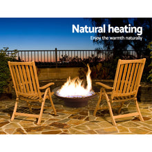 Load image into Gallery viewer, Grillz Fire Pit Charcoal Vintage Campfire Burner Rust Outdoor Steel Bowl 70CM
