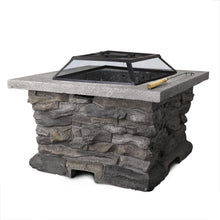 Load image into Gallery viewer, Grillz Stone Base Outdoor Patio Heater Fire Pit Table
