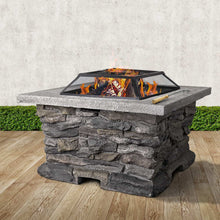 Load image into Gallery viewer, Grillz Stone Base Outdoor Patio Heater Fire Pit Table
