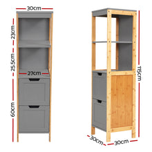 Load image into Gallery viewer, Artiss Bathroom Cabinet Tallboy Furniture Toilet Storage Laundry Cupboard 115cm
