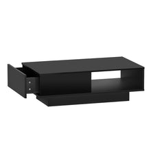 Load image into Gallery viewer, Artiss Coffee Table LED Lights High Gloss Storage Drawer Modern Furniture Black
