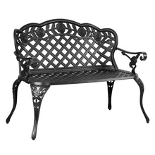 Load image into Gallery viewer, Gardeon Garden Bench Patio Porch Park Lounge Cast Aluminium Outdoor Furniture
