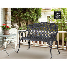 Load image into Gallery viewer, Gardeon Garden Bench Patio Porch Park Lounge Cast Aluminium Outdoor Furniture
