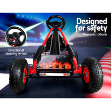 Load image into Gallery viewer, Rigo Kids Pedal Go Kart Car Ride On Toys Racing Bike Rubber Tyre
