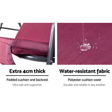 Load image into Gallery viewer, Gardeon Outdoor Swing Chair Hammock 3 Seater Garden Canopy Bench Seat Backyard
