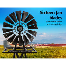 Load image into Gallery viewer, Garden Windmill 120cm Metal Ornaments Outdoor Decor Ornamental Wind Mill
