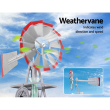 Load image into Gallery viewer, Garden Windmill 4FT 146cm Metal Ornaments Outdoor Decor Ornamental Wind Will
