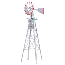 Load image into Gallery viewer, Garden Windmill 6FT 186cm Metal Ornaments Outdoor Decor Ornamental Wind Will
