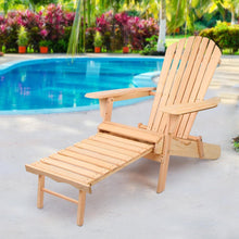Load image into Gallery viewer, Gardeon Adirondack Wood Deck Chair | Pool Chair-Furniture-The White Mall
