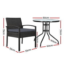 Load image into Gallery viewer, Gardeon Outdoor Furniture Dining Table &amp; Chairs Set-Furniture-The White Mall
