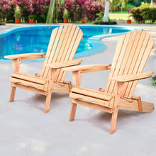Load image into Gallery viewer, Gardeon Set of 2 Adirondack Wood Chairs-Furniture-The White Mall
