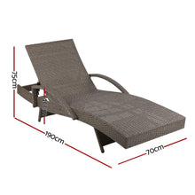 Load image into Gallery viewer, Gardeon Set of 2 Outdoor Sun Lounge Bed Chairs-Furniture-The White Mall
