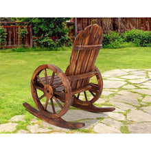 Load image into Gallery viewer, Gardeon Wagon Wheels Rocking Chair - Brown-Furniture-The White Mall
