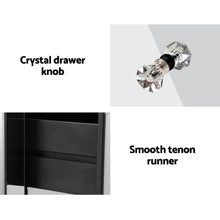 Load image into Gallery viewer, Artiss Mirrored Bedside table Drawers Furniture Mirror Glass Quenn Silver-Furniture-The White Mall
