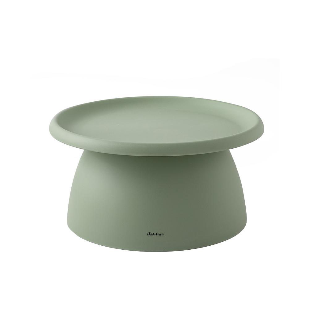 ArtissIn Coffee Table Mushroom Nordic Round Large Side Table 70CM Green