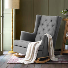 Load image into Gallery viewer, Grey Classic Rocking or Still Armchair-Furniture-The White Mall
