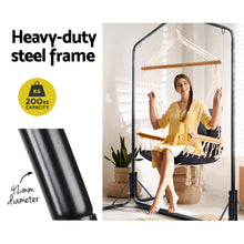 Load image into Gallery viewer, Gardeon Outdoor Hammock Chair with Stand Swing Hanging Hammock Garden Grey
