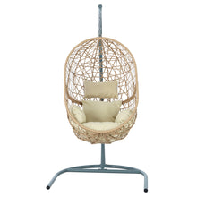 Load image into Gallery viewer, Stylish Swing Egg Chair Hammock by Gardeon with Stand Outdoor Cream
