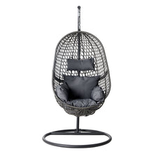 Load image into Gallery viewer, Stylish Black Gardeon Swing Egg Chair Hammock With Stand Outdoor
