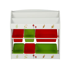 Load image into Gallery viewer, Keezi Kids Bookshelf Toy Box Organiser Children 6 Bins Display Shelf Storage Box
