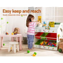 Load image into Gallery viewer, Keezi Kids Bookshelf Toy Box Organiser Children 6 Bins Display Shelf Storage Box
