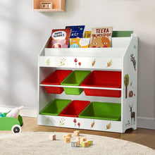 Load image into Gallery viewer, Keezi Kids Bookshelf Toy Box Organiser Children 6 Bins Display Shelf Storage Box

