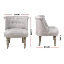 Load image into Gallery viewer, Lorraine Accent Chair French Provincial Beige-Accent chair-The White Mall
