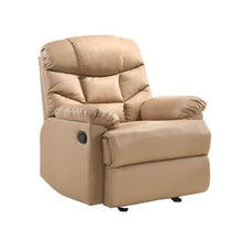 Load image into Gallery viewer, Luxury Cream Leather Rocking Recliner Armchair-Furniture-The White Mall

